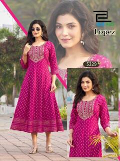Blue hills lopez anarkali gown kurtis wholesale